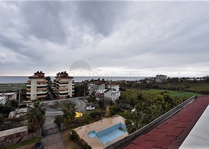 اطلالة بحر - دوبلكس 3 غرف وصالة في ديمرتاش / الانيا 