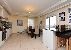 اطلالة بحر - دوبلكس 3 غرف وصالة في ديمرتاش / الانيا 