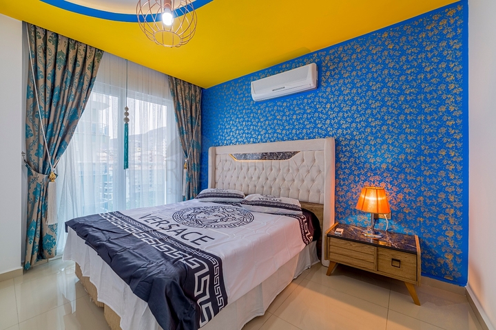 اطلالة بحر - مجمع فاخر - شقة 2 غرفة وصالة مفروشة - محمودلار / الانيا 