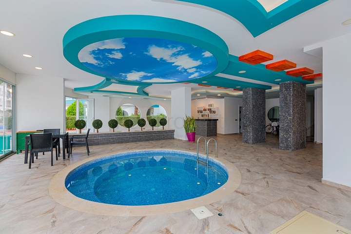 اطلالة بحر - مجمع فاخر - شقة 2 غرفة وصالة مفروشة - محمودلار / الانيا 