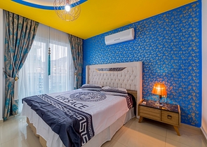 اطلالة بحر - مجمع فاخر - شقة 2 غرفة وصالة مفروشة - محمودلار / الانيا 