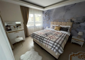 شقة غرفتين وصالة للبيع في الانيا - مفروشة وضمن مجمع سكني - محمودلار / الانيا 