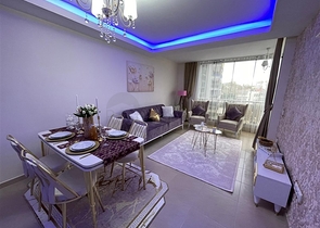 شقة غرفتين وصالة للبيع في الانيا - مفروشة وضمن مجمع سكني - محمودلار / الانيا 