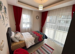 شقة غرفتين وصالة للبيع في الانيا - مفروشة وضمن مجمع سكني - محمودلار / الانيا 