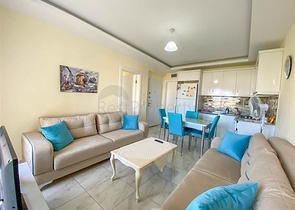 اطلالة بحر وقلعة -شقة غرفة وصالة مفروشة -في محمودلار / الانيا 