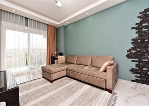 ضمن مجمع جديد -شقة غرفة وصالة مفروشة -اوبا / الانيا 