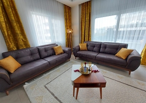 شقة على شارع بارباروس - غرفتين وصالة مفروشة - محمودلار / الانيا 