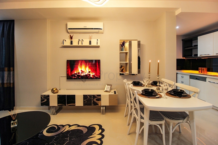 شقق للبيع في اوبا - غرفة وصالة قريبة من البحر - الانيا 