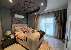 شقة غرفتين وصالة مفروشة -ضمن مجمع سكني قريب من البحر والاسواق -في محمودلار / الانيا 