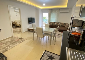 اطلالة رائعة  -شقة غرفة وصالة مفروشة -ضمن مجمع 5 نجوم - في افسلار/ الانيا