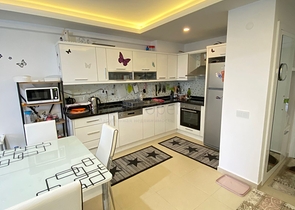 اطلالة رائعة  -شقة غرفة وصالة مفروشة -ضمن مجمع 5 نجوم - في افسلار/ الانيا