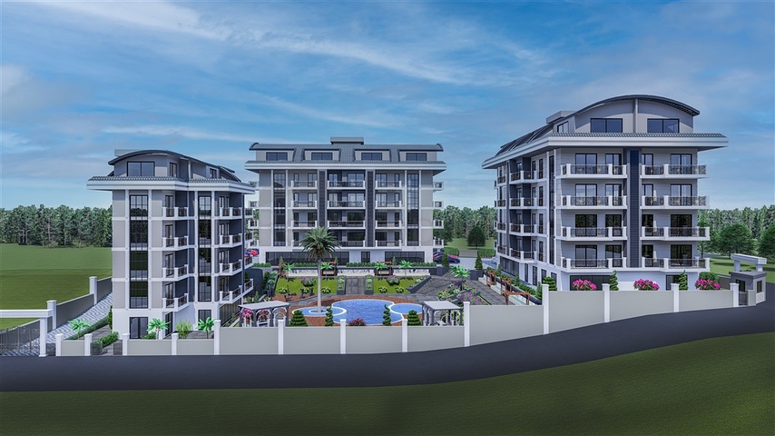 شقق للبيع بالاقساط في الانيا - مجمع قيد الانشاء في منطقة اوبا 