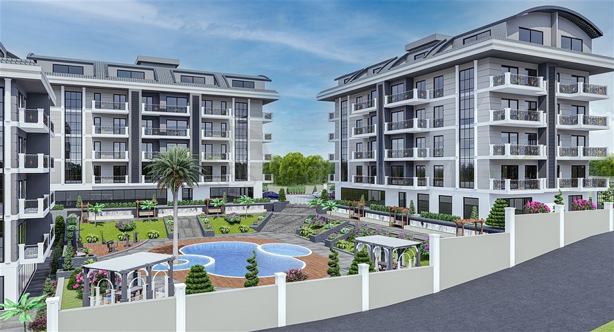 شقق للبيع بالاقساط في الانيا - مجمع قيد الانشاء في منطقة اوبا 