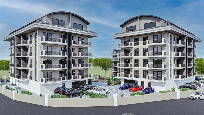 شقق للبيع بالاقساط في الانيا - مجمع قيد الانشاء في منطقة اوبا 