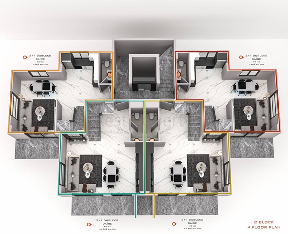 شقق للبيع بالاقساط في الانيا - مجمع قيد الانشاء في منطقة اوبا 