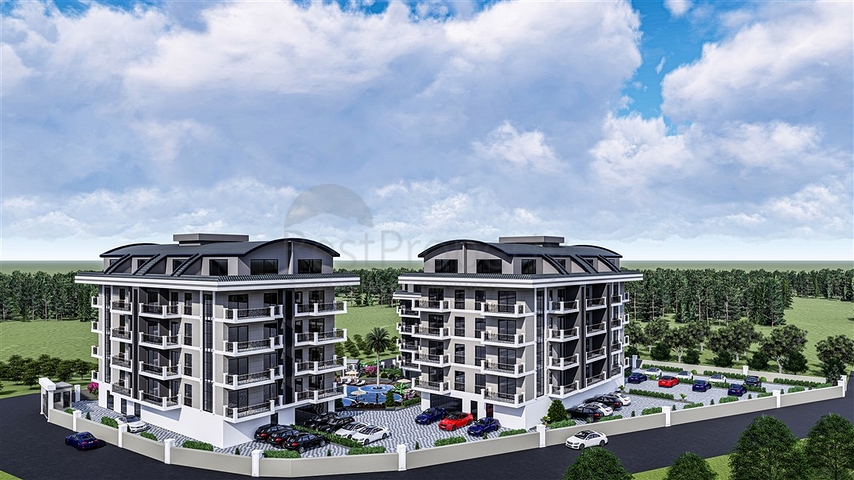 شقق للبيع بالاقساط في الانيا - مجمع قيد الانشاء في منطقة اوبا 