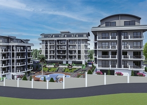 شقق للبيع بالاقساط في الانيا - مجمع قيد الانشاء في منطقة اوبا 