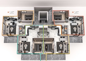 شقق للبيع بالاقساط في الانيا - مجمع قيد الانشاء في منطقة اوبا 