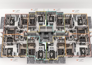 شقق للبيع بالاقساط في الانيا - مجمع قيد الانشاء في منطقة اوبا 