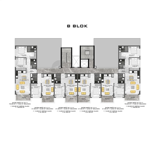على البحر مباشرة -مجمع فاخر في محمودلار / الانيا 