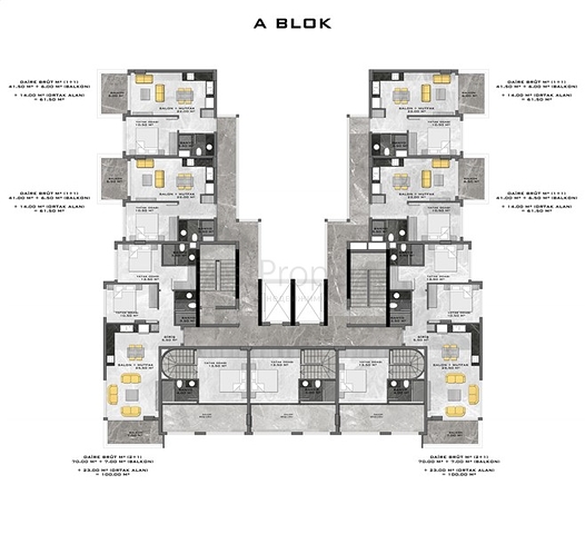 على البحر مباشرة -مجمع فاخر في محمودلار / الانيا 