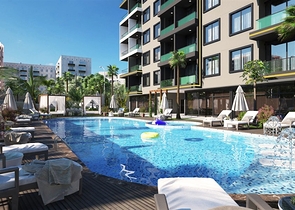 قريب من البحر - شقق بالتقسيط ضمن مجمع انيق -في افسلار / الانيا 