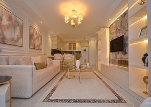 شقة غرفتين وصالة مفروشة - ضمن مجمع سكني -في محمودلار/ الانيا 