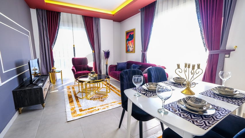 شقة غرفة وصالة مفروشة - مجمع حديث -في محمودلار / الانيا