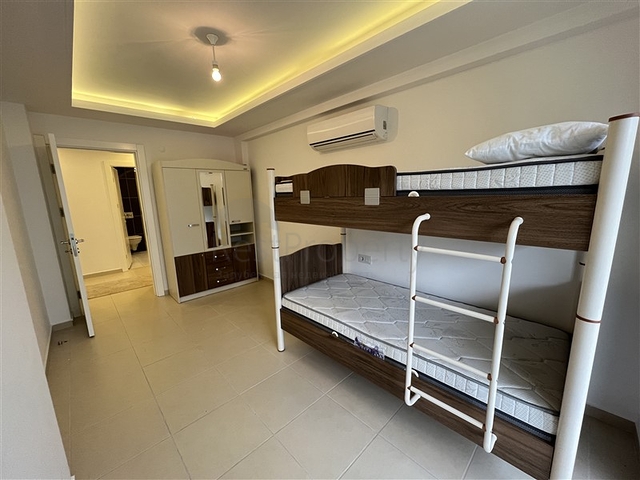 اطلالة بحر -شقة 2 غرفة وصالة مفروشة - ضمن مجمع يضم خدمات 5 نجوم - في افسلار / الانيا 