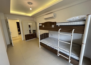 اطلالة بحر -شقة 2 غرفة وصالة مفروشة - ضمن مجمع يضم خدمات 5 نجوم - في افسلار / الانيا 