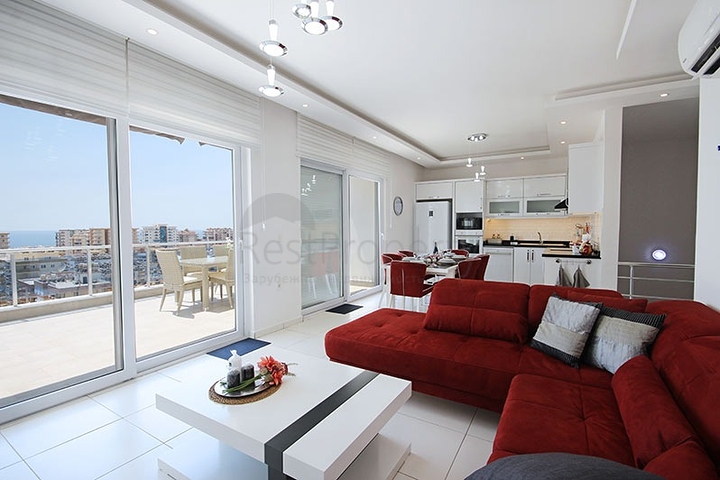 اطلالة بحر - دوبلكس 3 غرف وصالة مفروشة -في محمودلار / الانيا 