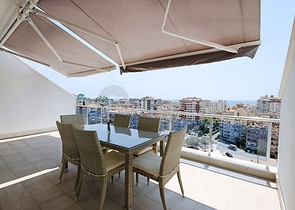 اطلالة بحر - دوبلكس 3 غرف وصالة مفروشة -في محمودلار / الانيا 