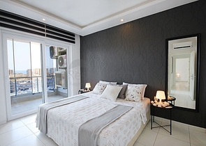 اطلالة بحر - دوبلكس 3 غرف وصالة مفروشة -في محمودلار / الانيا 