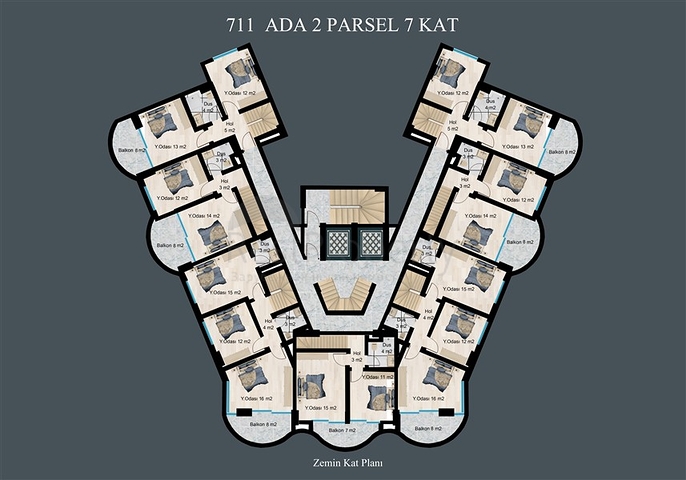 شقق للبيع بالاقساط في الانيا - مجمع حديث قيد الانشاء في ديمرتاش / الانيا 