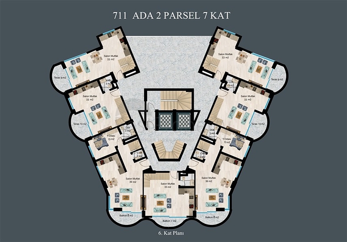 شقق للبيع بالاقساط في الانيا - مجمع حديث قيد الانشاء في ديمرتاش / الانيا 