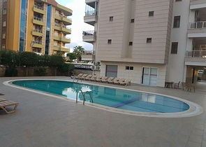 شقة اطلالة بحر في اوبا - تصميم غرفة وصالة مفروشة -ضمن مجمع - اوبا / الانيا 