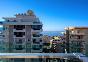 اطلالة بحر - دوبلكس واسعة 3 غرف وصالة -ضمن مجمع سكني -في محمودلار / الانيا 