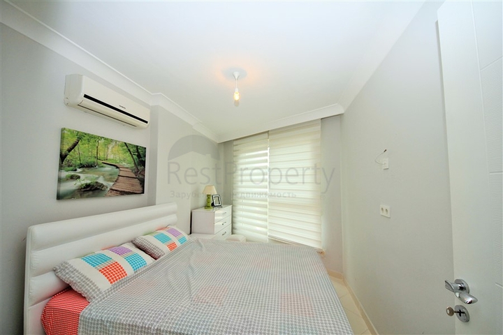 عقارات اوبا - شقة غرفتين وصالة ضمن مجمع حديث -قريب من البحر - في اوبا / الانيا 