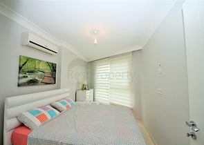 عقارات اوبا - شقة غرفتين وصالة ضمن مجمع حديث -قريب من البحر - في اوبا / الانيا 