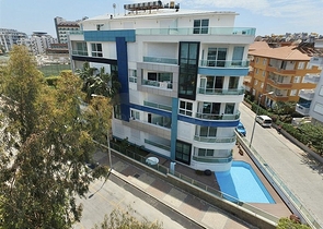 عقارات اوبا - شقة غرفتين وصالة ضمن مجمع حديث -قريب من البحر - في اوبا / الانيا 