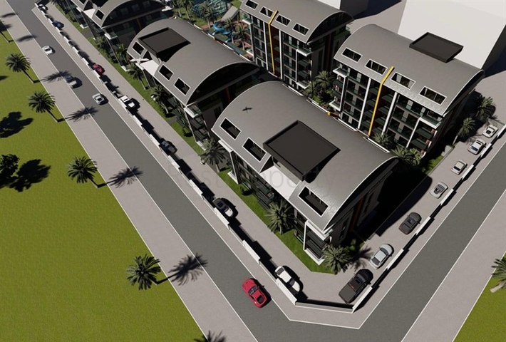 شقق بالاقساط -قريبة من البحر - مجمع  قيد الانشاء -في الانيا 