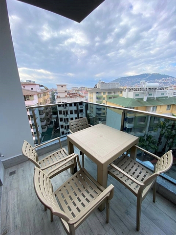 اطلالة على قلعة الانيا- مجمع جديد - شقة 2 غرفة وصالة مفروشة - في مركز الانيا