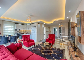 دوبلكس ارضية - غرفتين وصالة ضمن مجمع سكني قريب من البحر - في كاستل / الانيا 