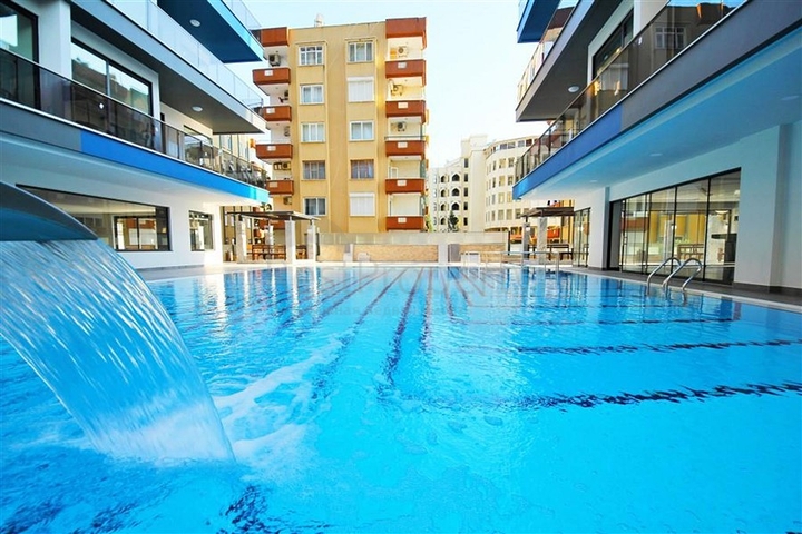 اطلالة بحر - شقة غرفة وصالة مفروشة -مجمع فاخر -في محمودلار/ الانيا