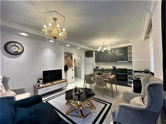 اثاث انيق - شقة غرفتين وصالة ضمن مجمع -في توسمور / الانيا 