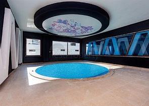 جانب المشفى الحكومي في الانيا - شقة 2 غرفة وصالة ضمن مجمع حديث في اوبا / الانيا 