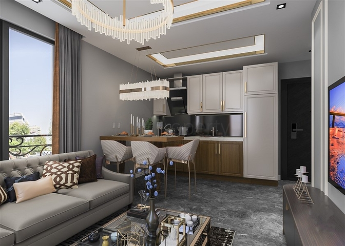 شقق للبيع في كارجيجاك - مجمع قيد الانشاء قريب من البحر - الانيا 