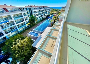 اطلالة بحر - شقة غرفة وصالة - ضمن مجمع فاخر -في كاستل / الانيا 