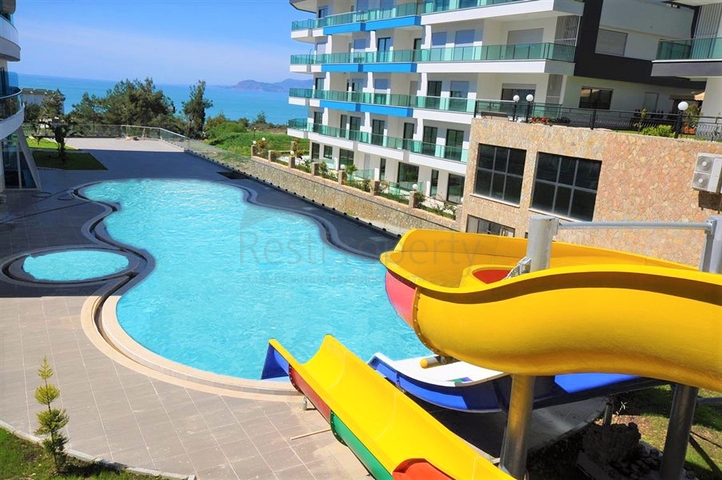 اطلالة بحر - شقة 2 غرفة وصالة -ضمن مجمع حديث -  كارجيجاك / الانيا 