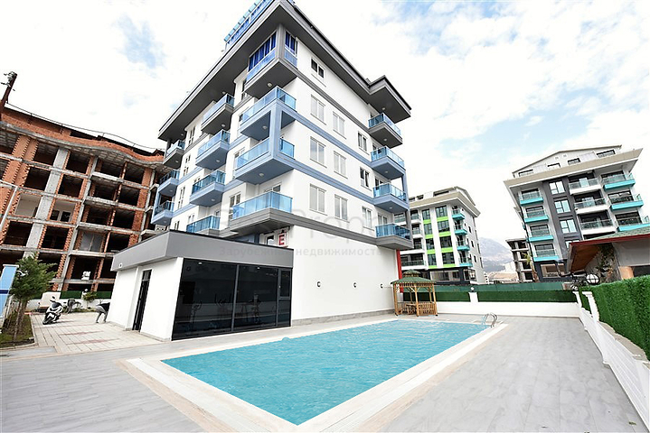 اطلالة بحر مباشرة -شقة غرفة وصالة ضمن مجمع جديد - في كارجيجاك / الانيا 